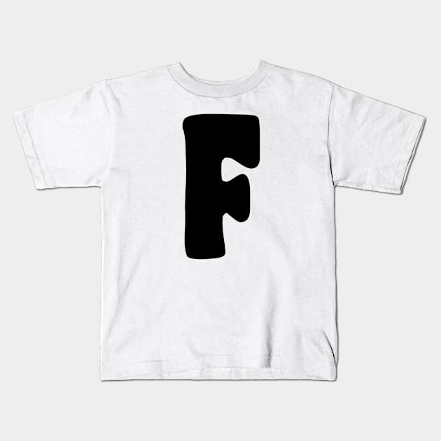 Letter F Kids T-Shirt by Xtian Dela ✅